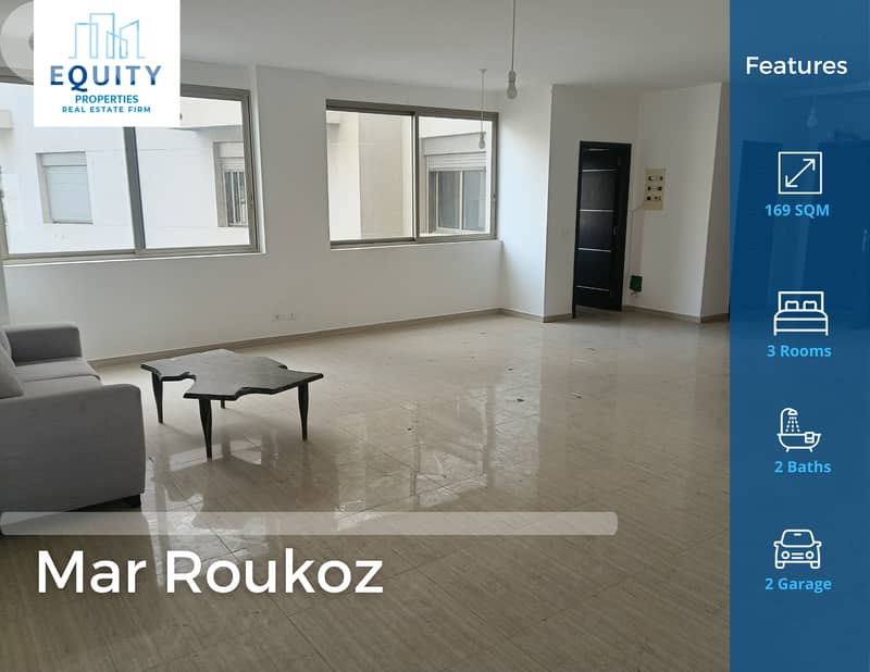 169 SQM Apartment For Rent In Mar Roukoz Dekwaneh شقة للإيجار#JR207553 0