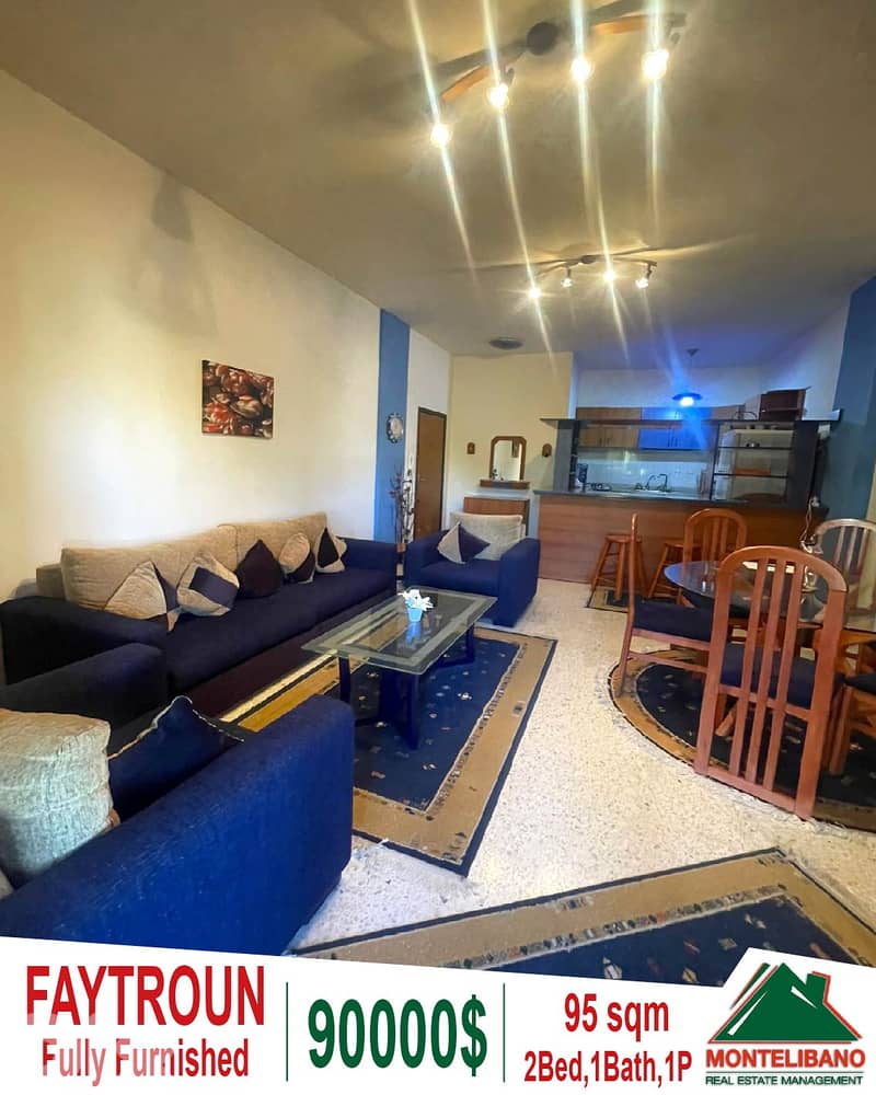 Fully Furnished 95 sqm Apartment For Sale in Faytroun فيطرون 0