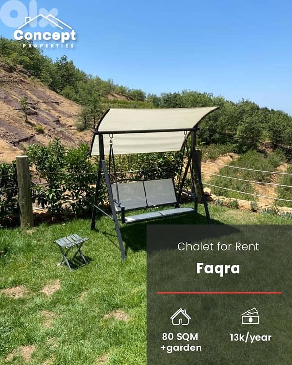 chalet for Rent in Faqra 1