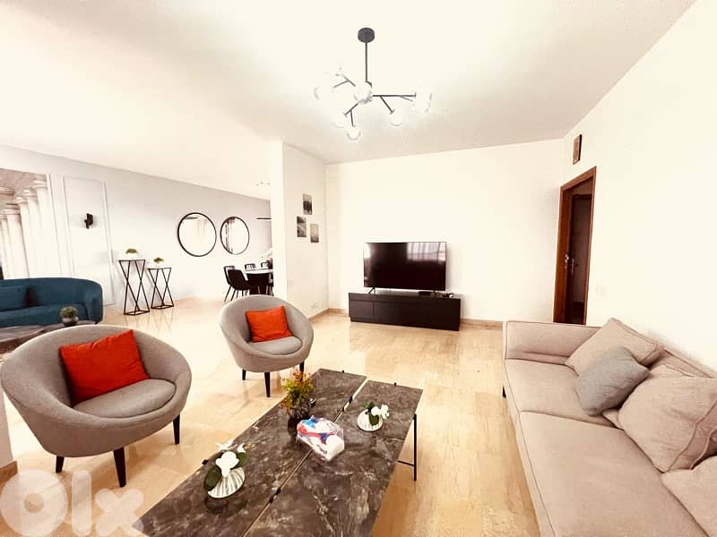 Achrafieh Renovated 240m2 fully Furnished Seaview Parkings Concierge 0