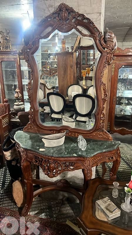 solid  wood console 0
