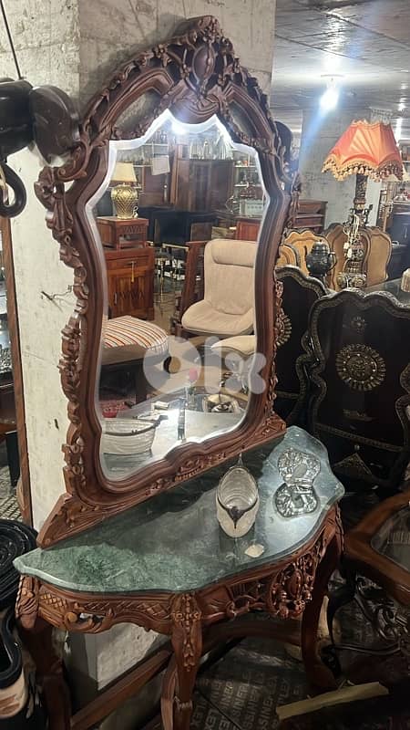 solid  wood console 1