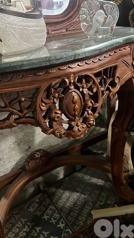 solid  wood console 5
