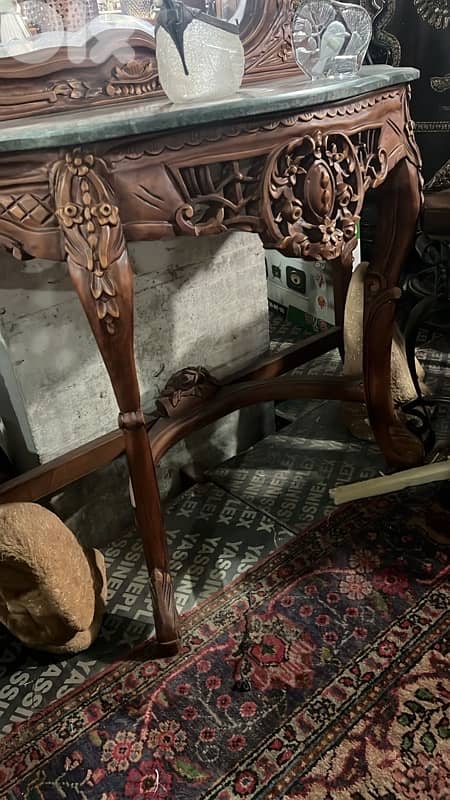 solid  wood console 6