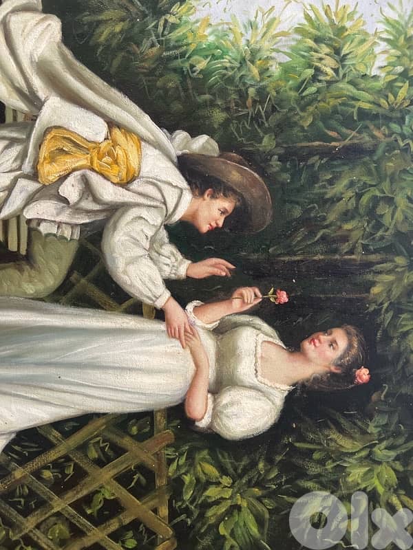 painting لوحة مع اطار  vintage 0