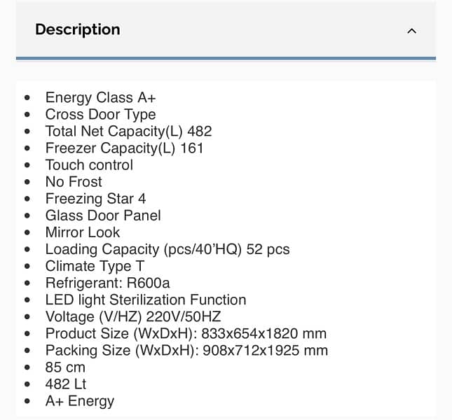 4 doors Fridge Mirror Glass 2