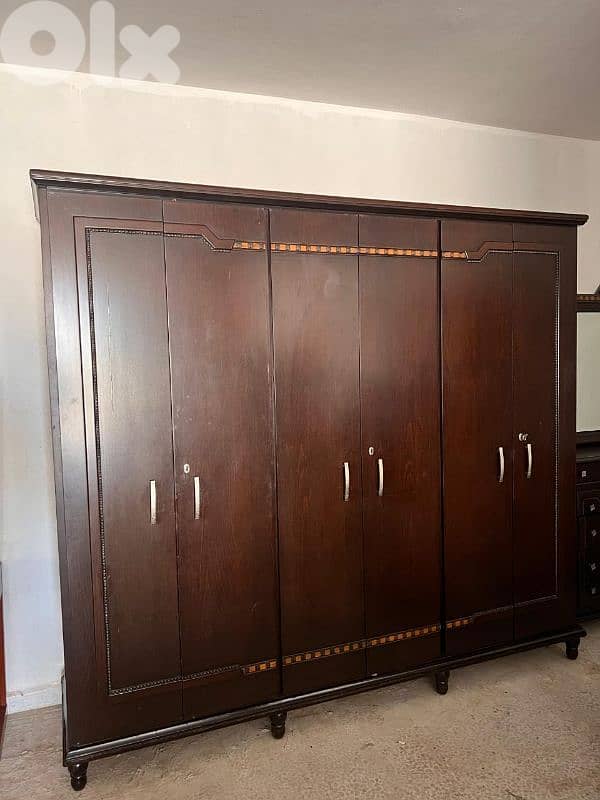 اوضة نوم شغل توصاية خشب زان ولاتي ملبسة قشرة 2