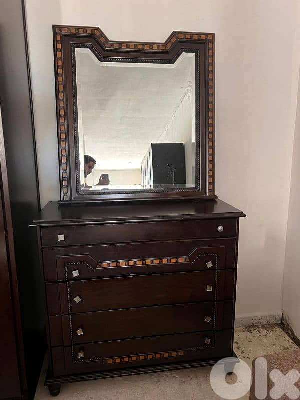 اوضة نوم شغل توصاية خشب زان ولاتي ملبسة قشرة 4