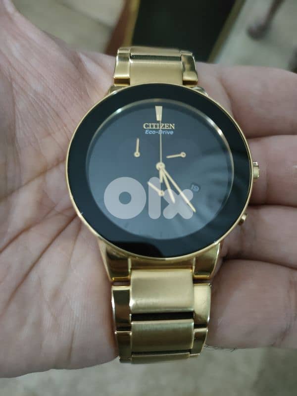 Citizen AT2242-55E Axiom Eco-Drive Gold-Tone Black Chronograph 3