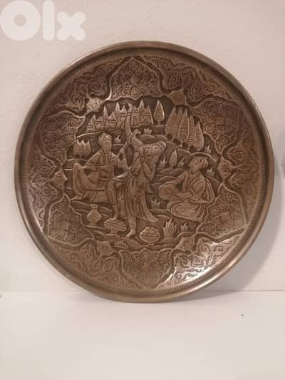 plate made from copper super antique