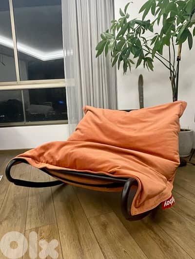 Fatboy Velvet Beanbag + Rocking Chair – Like New