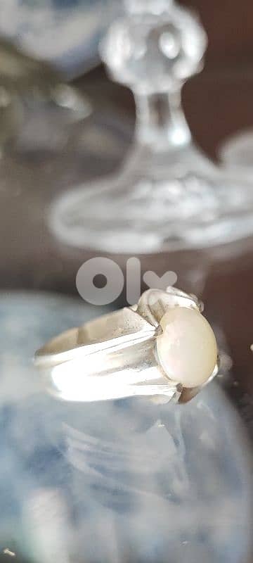 Silver Opal Ring 0