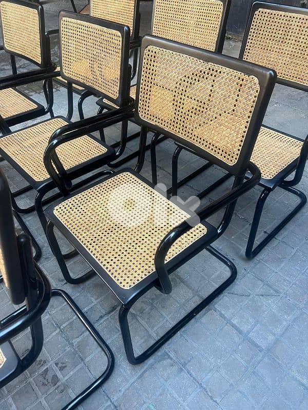 set of 8 mid century modern mercel breuer cesca chairs italy كراسي 2