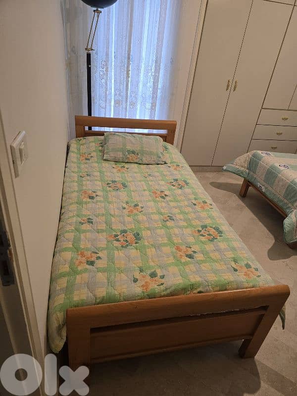 Single Bed + Matress + Cover bed set 0