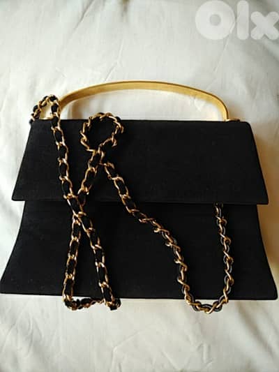 Old velvet handbag (handmade) - Not Negotiable