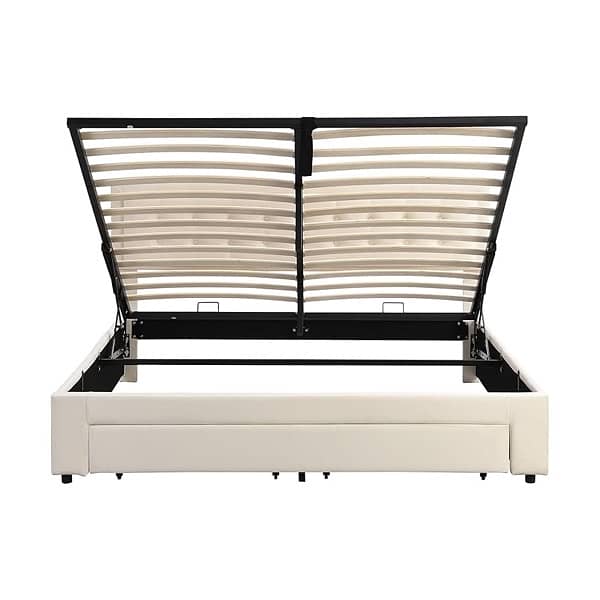 ModernLuxe e Bed Frame, Fashion Upholstered Ottoman Bed 5