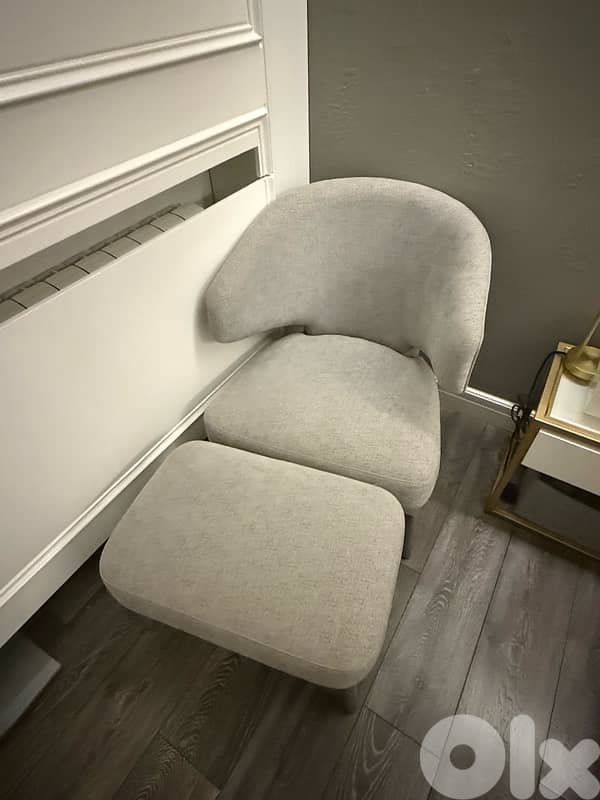 Armchair & Ottoman 1