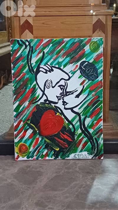 لوحة رسم زيتي اوروبية