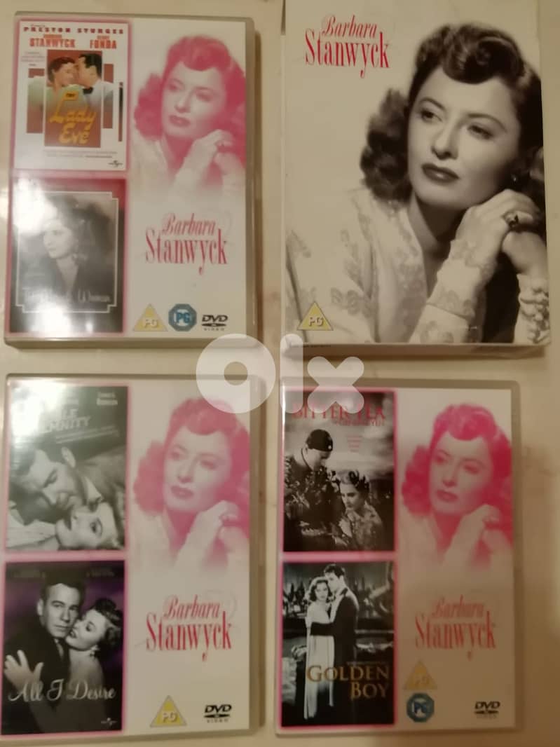Barbara Stanwyck 6 DVD movies Box set 1