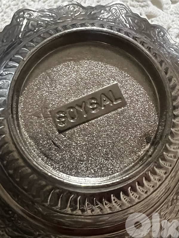 Vintage Islamic Bowl Silver plated 4