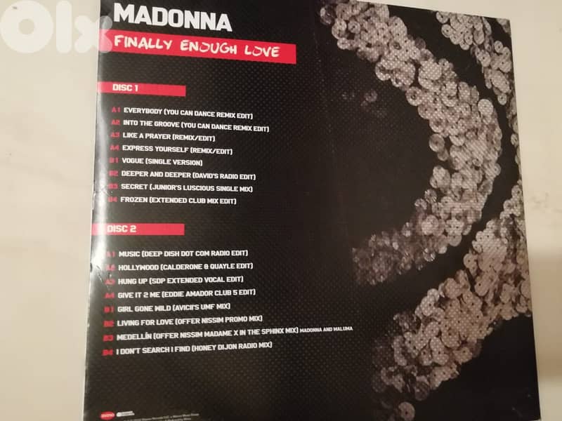 Madonna - finally enough love number ones remixed 2 transparent vinyl 3