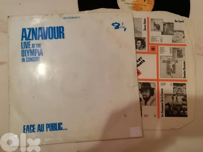 Charles Aznavour ‎– Live at the Olympia SLD Lebanon rare vinyl 1