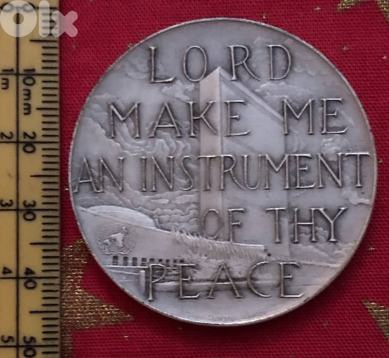 Silver Medal - Pope Paul VI United Nations Visit 1965 1