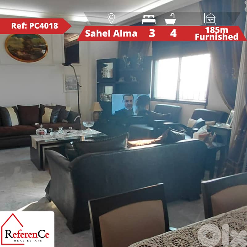 Furnished apartment in Sahel Alma شقة مفروشة في ساحل علما 0