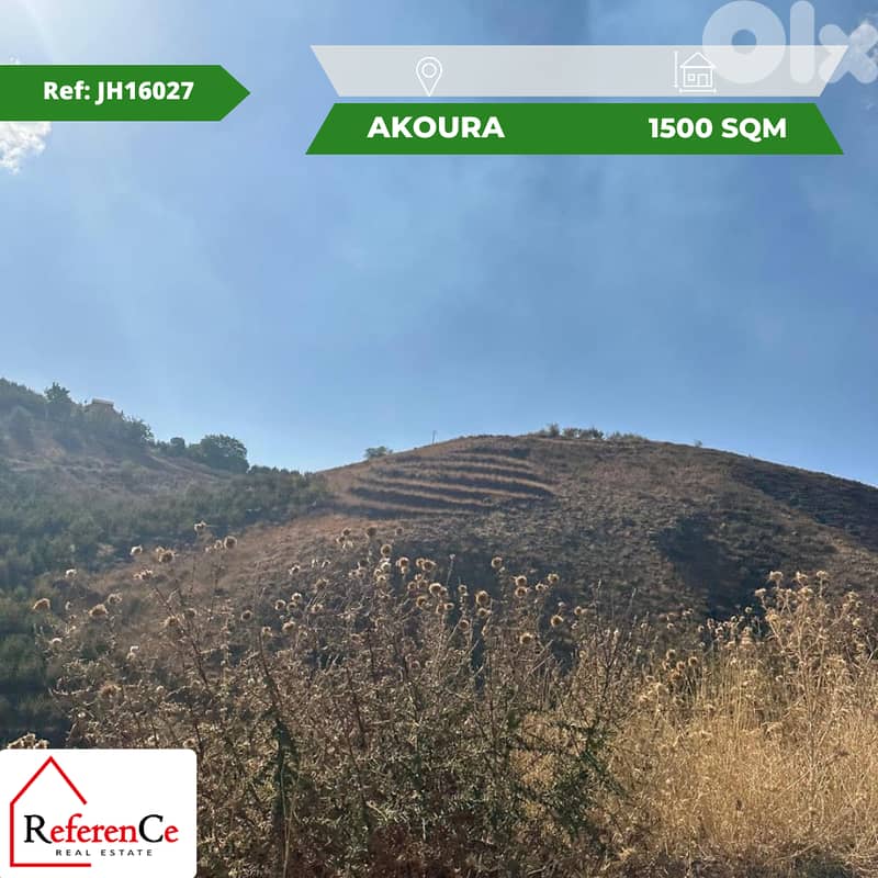 Premium land for sale in akoura أرض للبيع في العاقورة 0