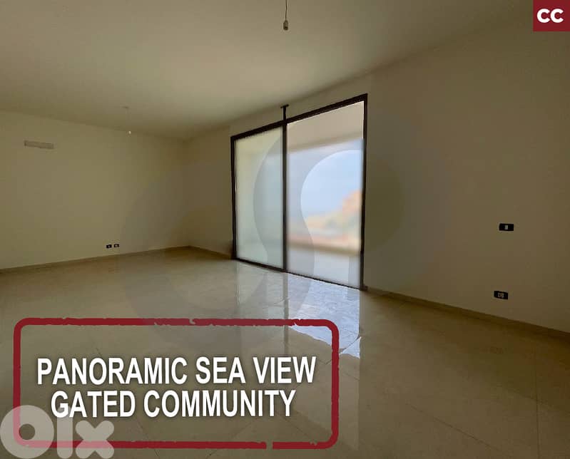 panoramic sea view - gated community- Qennabet Broummana REF#CC126232 0