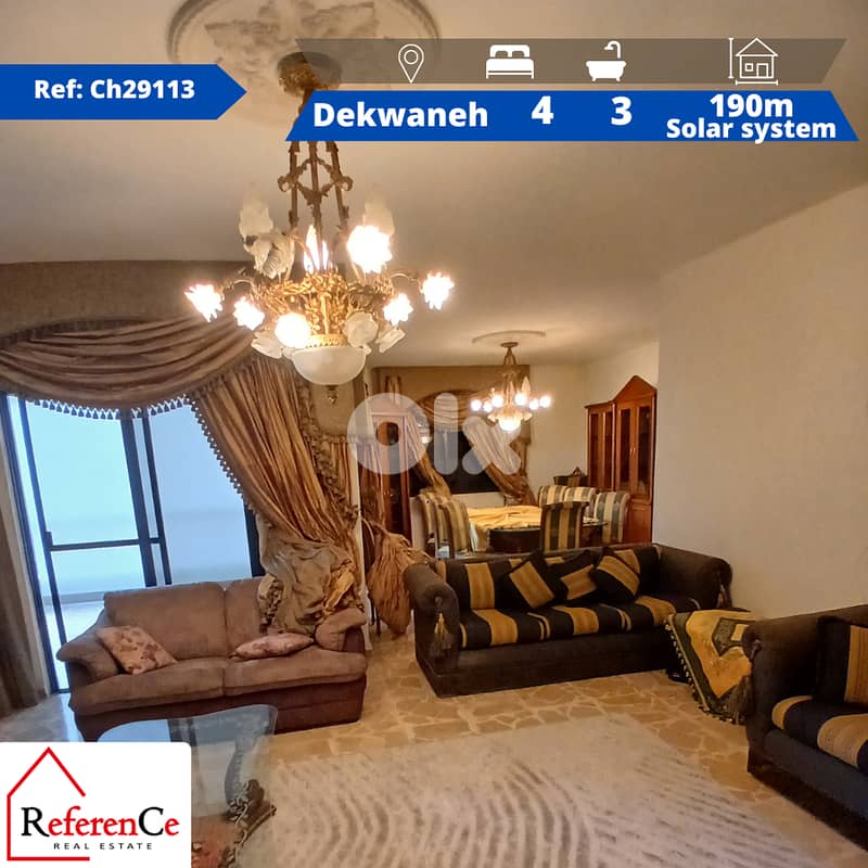 Apartment for rent in Dekwaneh شقة للإيجار في الدكوانة 0