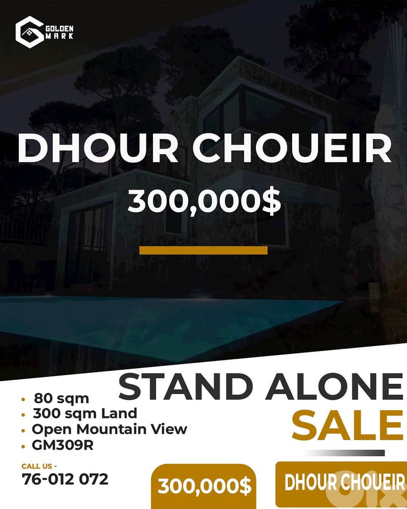 Stand Alone for sale in Dhour Choueir-فيلا مستقلة للبيع في ضهور الشوير 0