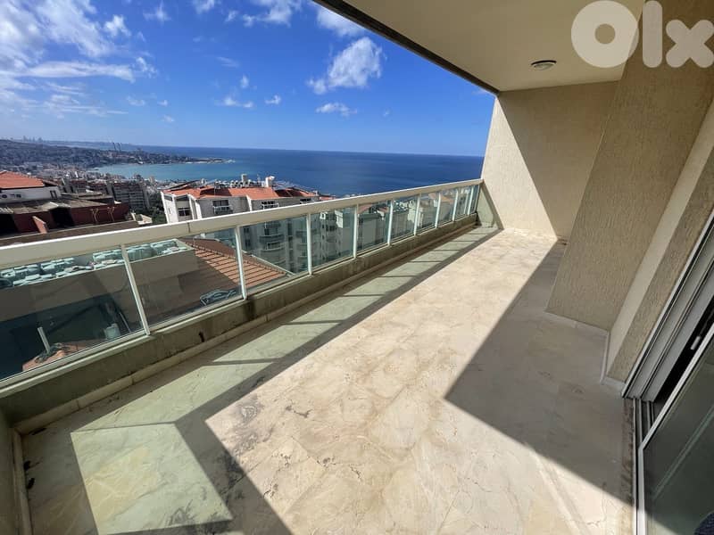 Sahel Alma/Stunning Sea View Apartment for Rent -ساحل علما شقة للإيجار 0