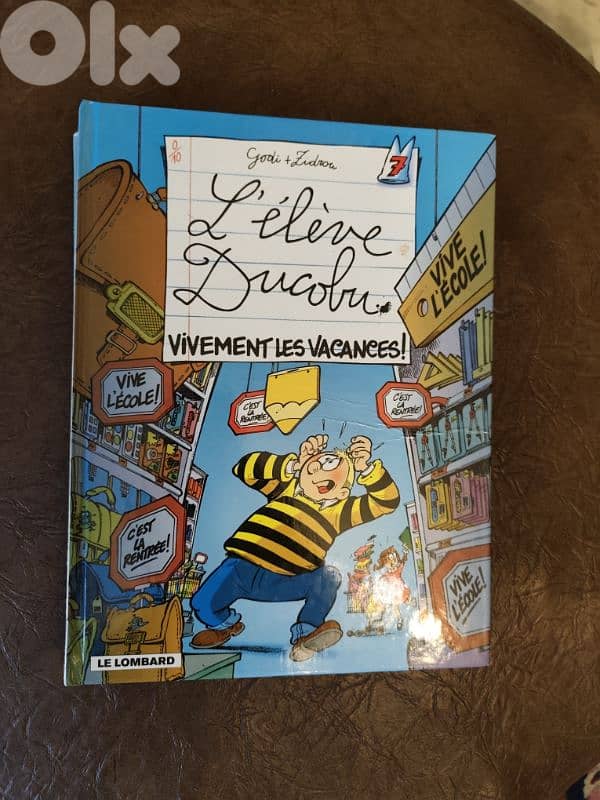 children bandes dessinees 6 books in ,french,in good condition 1