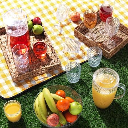 Cambridge Fete Diamond Clear Tumbler Set 4 Pcs 340 ml - مجموعة أكواب 2