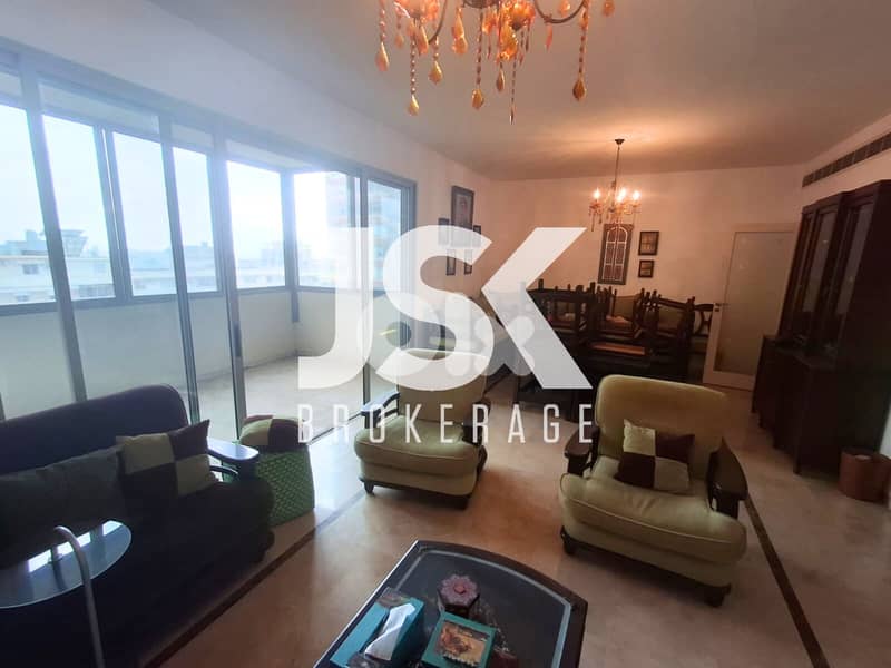L19225 - Apartment With City View For Rent in Achrafieh, Sassine 0