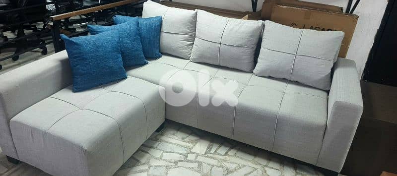 sofa with pouf. زاوية دعاية 1
