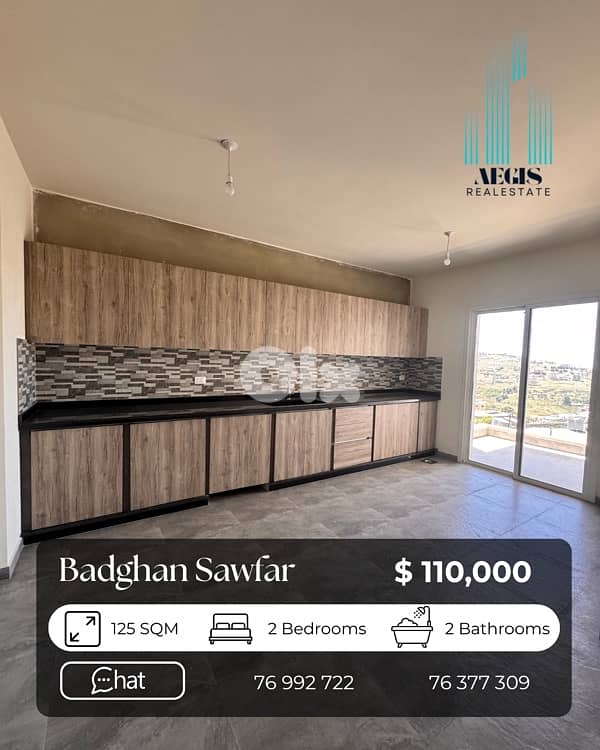 Apartment for sale sawfar - شقة للبيع صوفر 0