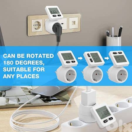 Silvercrest Electric Consumption Controler Max 3680W- استهلاك الكهرباء 2