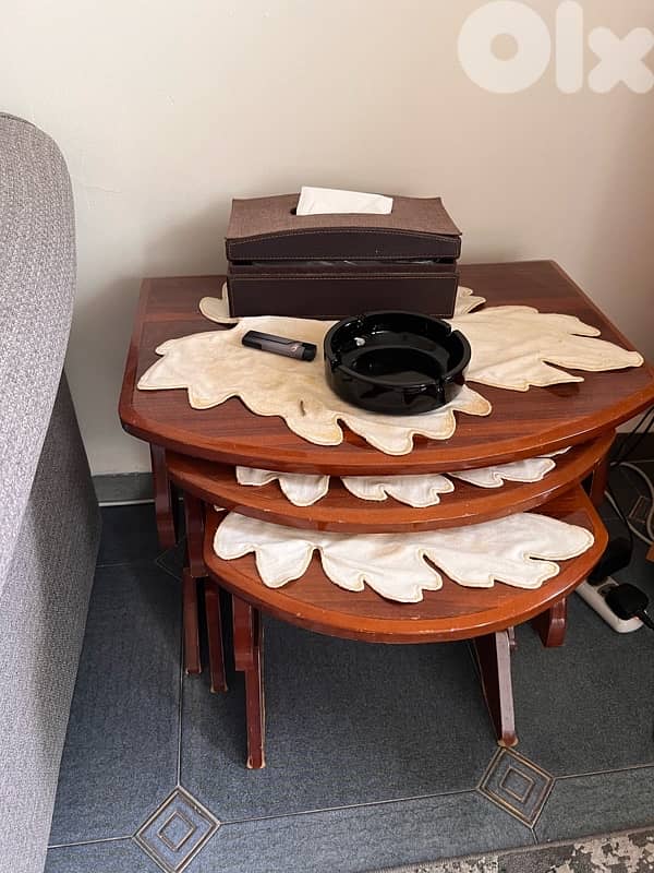 1 big sofa and 2 chairs grey color 4