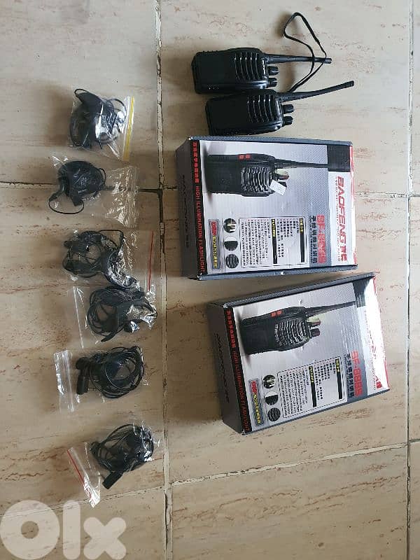 baofeng BF-888S ٦ أجهزة بعدون جداد  + ٦ سمعات اشتريتون 1