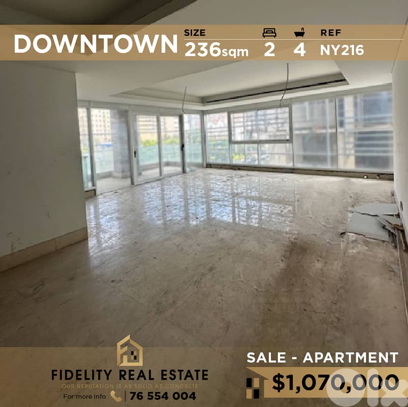 Apartment for sale in Downtown NY216 شقة للبيع  في وسط المدينة 0
