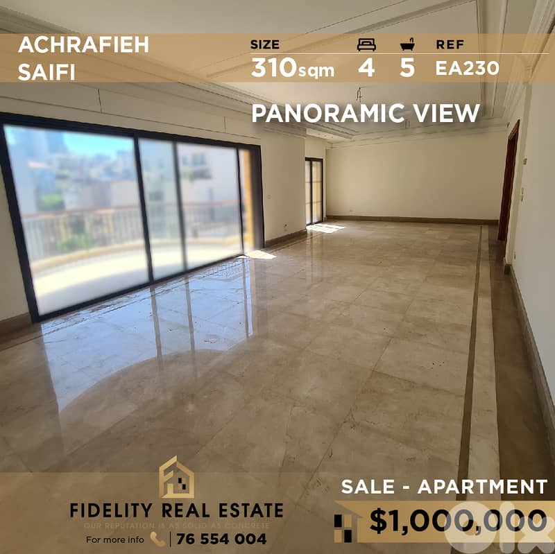 Apartment for sale in Achrafieh EA230 شقة للبيع في الأشرفية 0