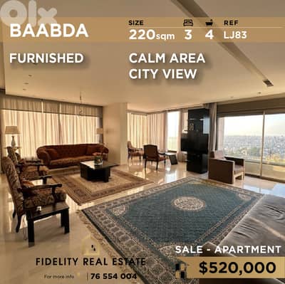 Apartment for sale in Baabda LJ83 شقة للبيع في بعبدا