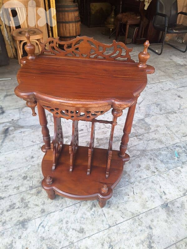 طاولة مميزة خشب ورد انتيك حفر يدوي سعر لقطة 0