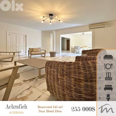 Ashrafieh | Decorated 145m² | Very Good Building Status | 3 Balconies