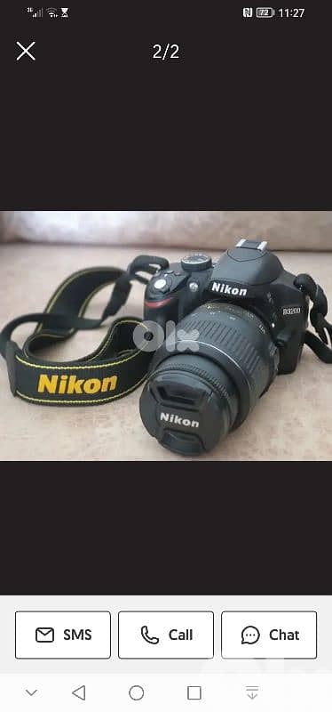 Nikon D3200 with trypod and full kit 5 pcs 0