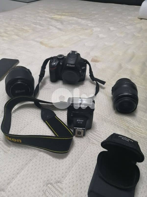 Nikon D3200 with trypod and full kit 5 pcs 3