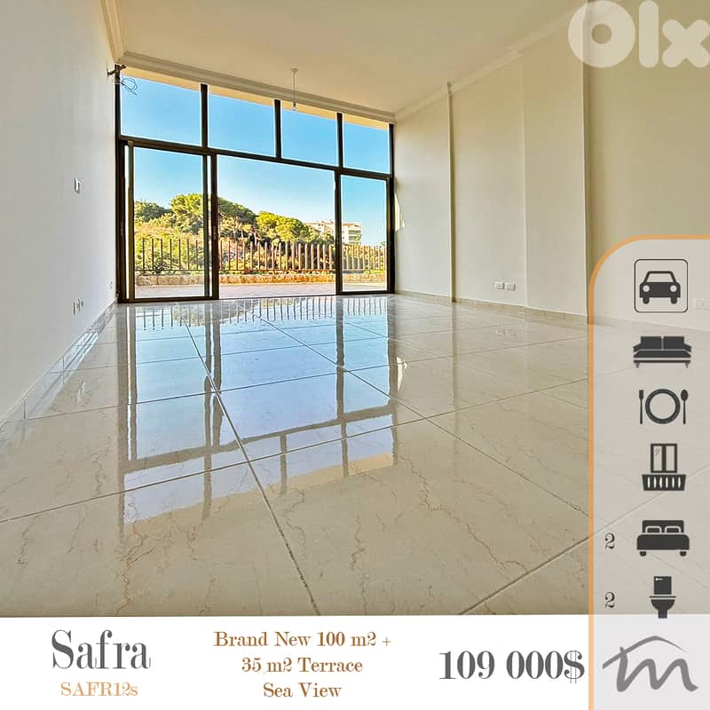 Safra | Brand New 100m² + 35m² Terrace | 1 Minute From HIghway | View 0