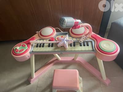 ELC GIRLS PINK PIANO SET